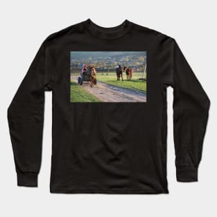 Rural Rush-hour Moldova Long Sleeve T-Shirt